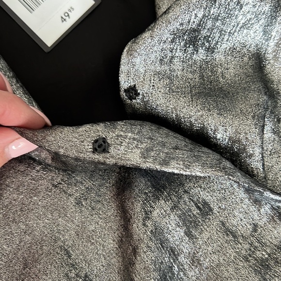 Dynamite Metallic Wrap Bodysuit NWT - Picture 5 of 5